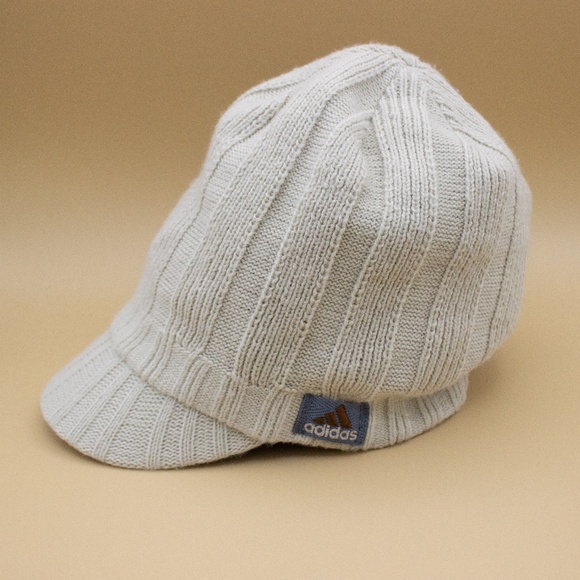 Adidas Visor Ivory Khaki Fleece Lined Beanie Men's Size OSFM - Picture 1 of 6